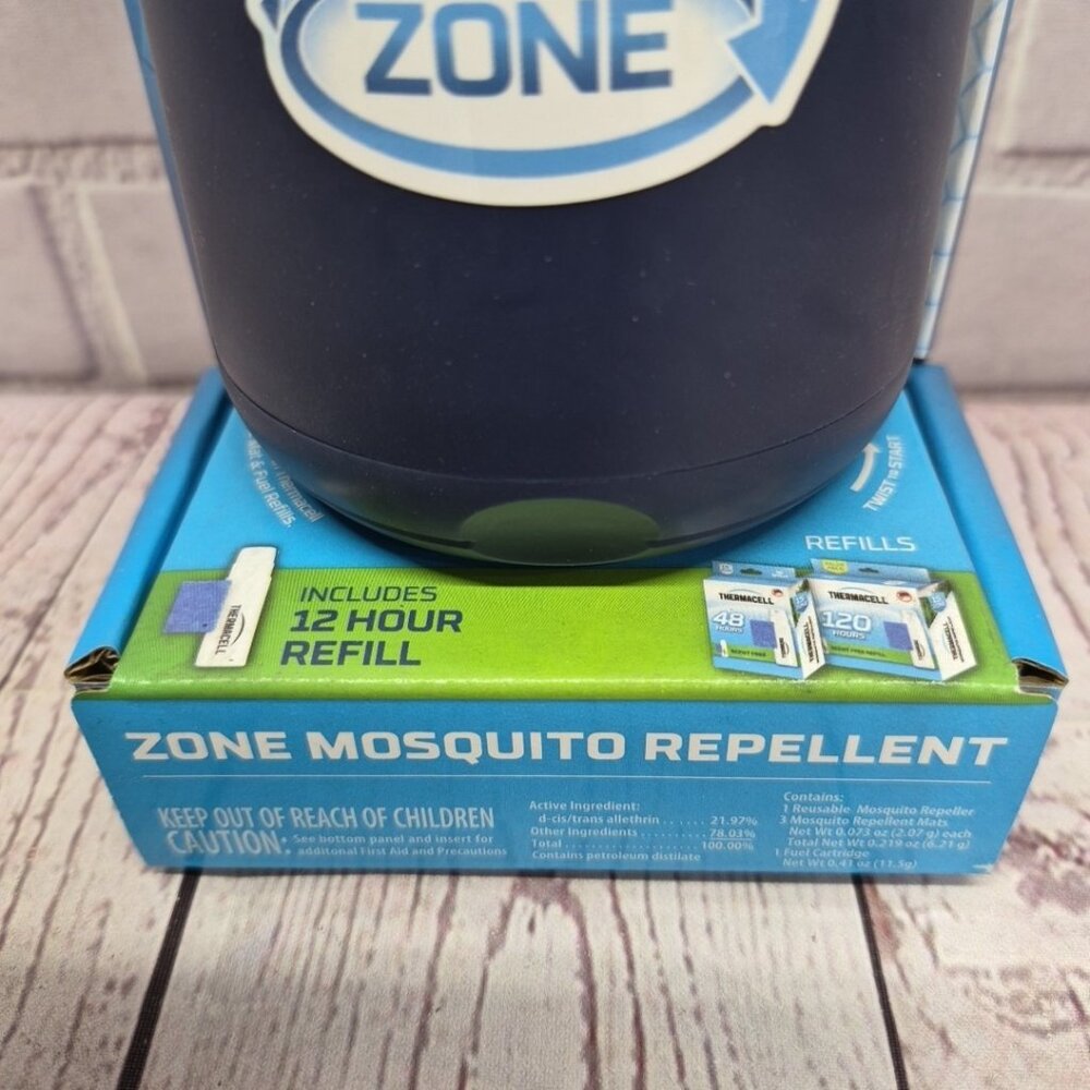 Thermacell Mosquito REPELLENT Patio Shield 15 ft ZONE NO SPRAY Refillable Blue - Picture 2 of 6